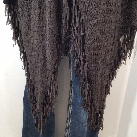 Papermoon sleeveless boho cardigan kimono L NWT - Picture 4 of 14